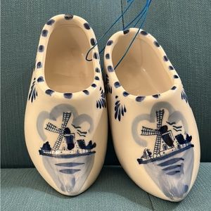 Vintage ceramic Dutch clogs